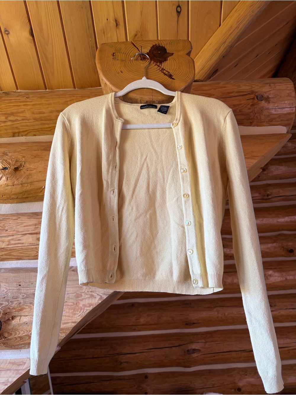 Classic Yellow Cardigan - Picture 4 of 5